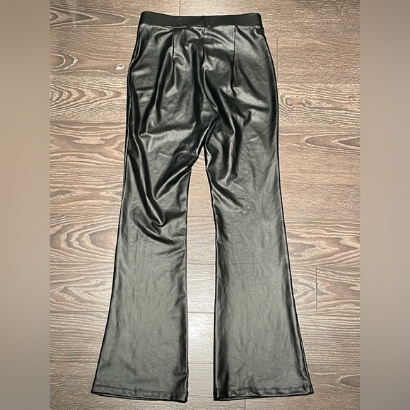 Wet Seal Faux Leather Flare Leggings - Picture 3 of 7
